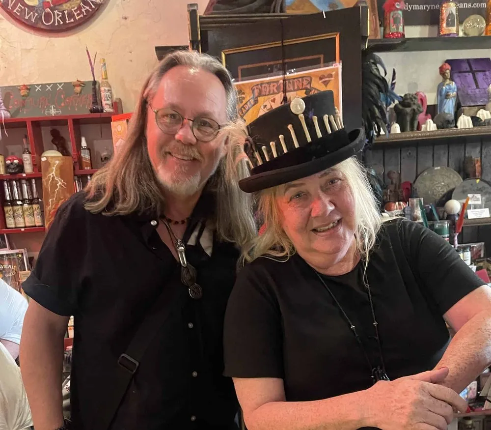 Niklas på besök i en butik i New Orleans