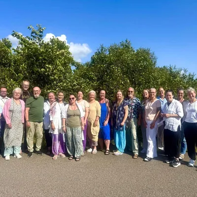 Gruppfoto på deltagarna från den Shamanska Healing Retreaten